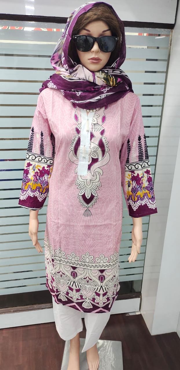 Fariyas Iris Karachi Cotton Casual Wear Printed Ready Made Dress Collection